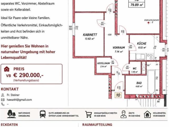 Charmante 3 Zimmer Wohnung in naturnaher Umgebung