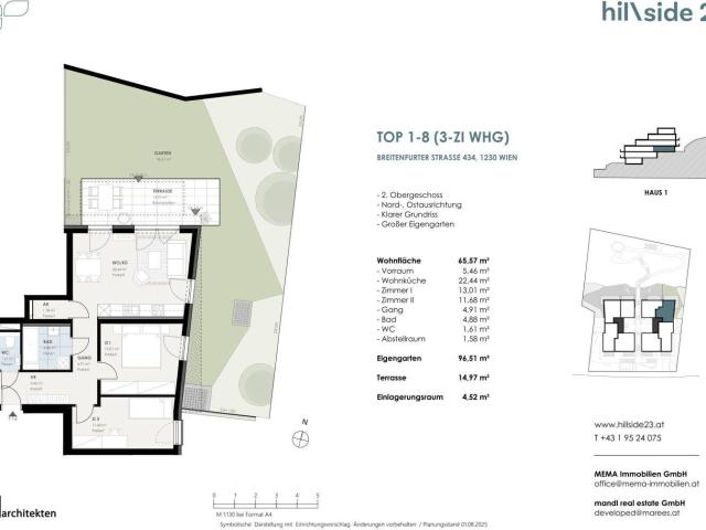 Charmante 3 Zimmer Wohnung mit 88 m² Garten zu verkaufen!