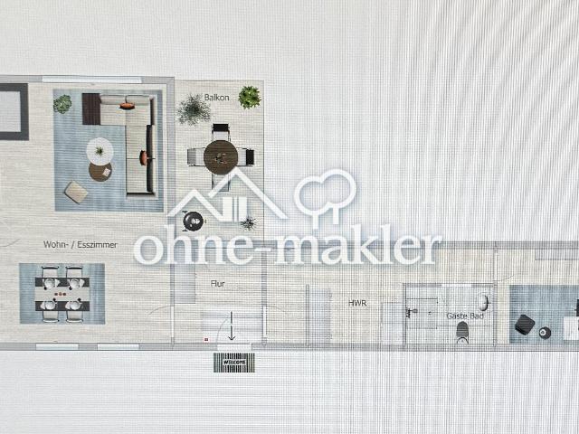 Charmante 3 Zimmer Wohnung mit EBK, Balkon und Garage in Achim Uphusen