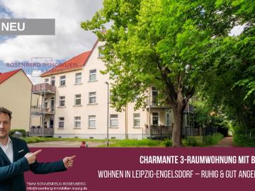 Charmante 3 Raumwohnung mit Balkon und Stellplatz im Leipziger Osten!