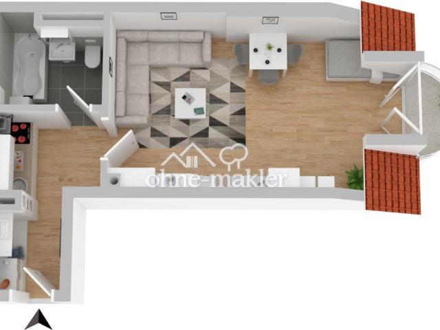 Charmante 1 Zimmer Wohnung im Herzen Münchens – Einzugsbereit