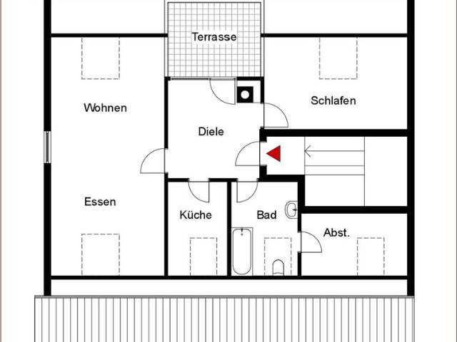 Zentral & Ruhig * Sehr gemütliche 2 Zimmer Wohnung mit Dachterrasse & herrlichen Ausblick