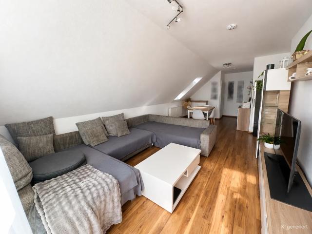 Charmante 2 Zimmer Dachgeschosswohnung mit Balkon und Außenstellplatz