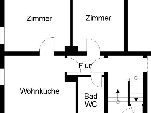 Charmante 2 Zimmer Etagenwohnung in Herford – Helle Räume und Tageslichtbad