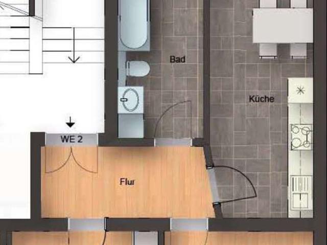 Charmante 2 Raum Wohnung im sanierten Jugendstilhaus mit Balkon und Gartenanteil
