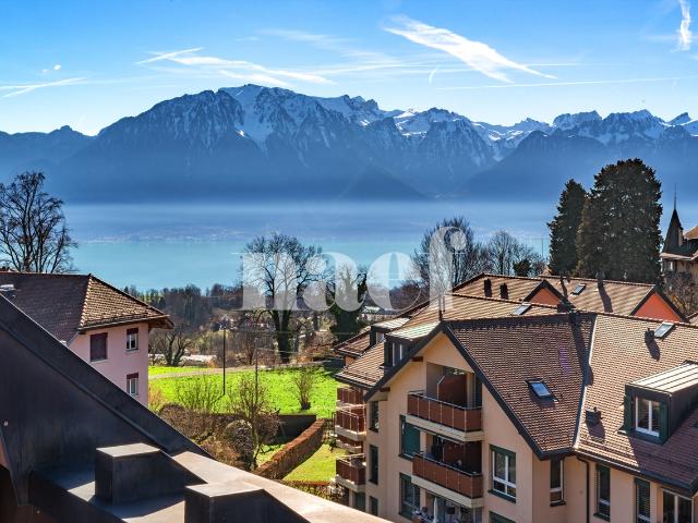 Charmante 4,5 Zimmer Wohnung mit Glanz auf dem Dachboden zum Verkauf in St Légier