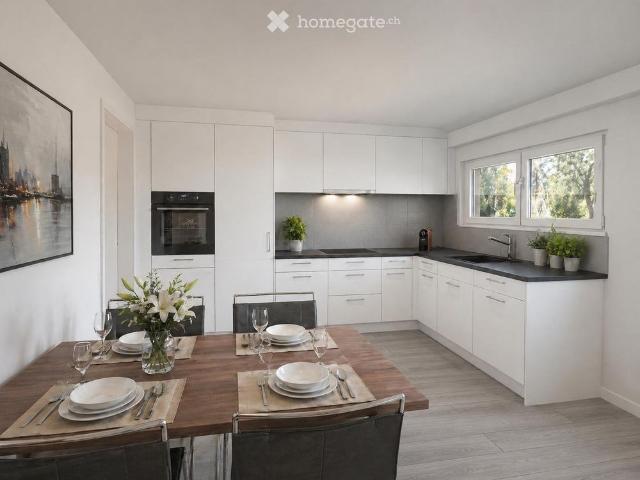 Charmante 4.5 Zimmerwohnung im Grünen mit Aussicht