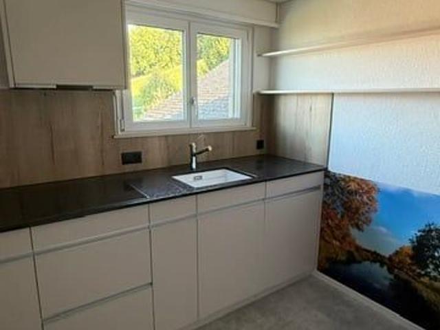 Charmante 4 Zimmer Dachwohnung mit traumhaftem See und Bergblick in Oberhofen am Thunersee