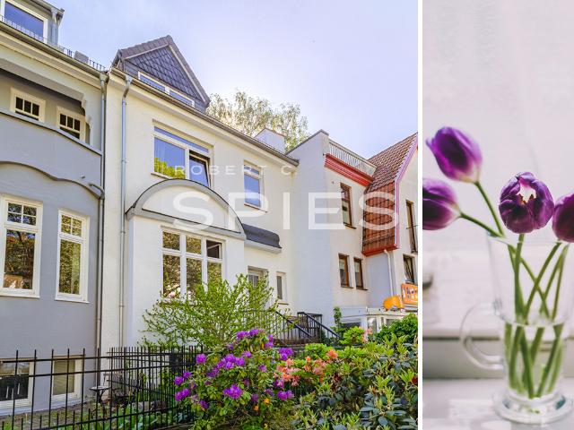 Charmante Altbauwohnung über zwei Ebenen mit eigenem Garten