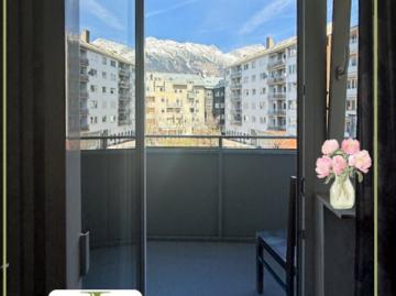 Charmante Garçonnière mit Balkon und Nordkettenblick in bester Lage von Innsbruck Stadtteil Wilten