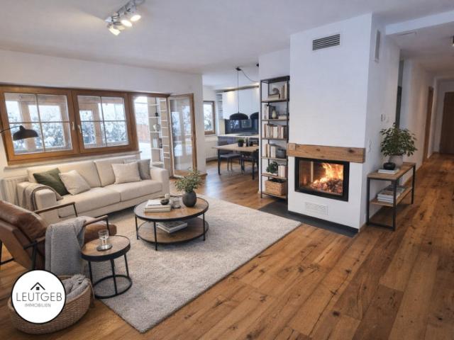 Charmante Gartenwohnung mit Terrasse und Kamin zu verkaufen