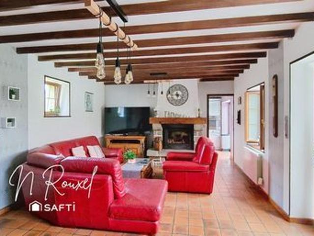 Charmante longère 170m², 4 chambres, 2 sdb, 4070m²