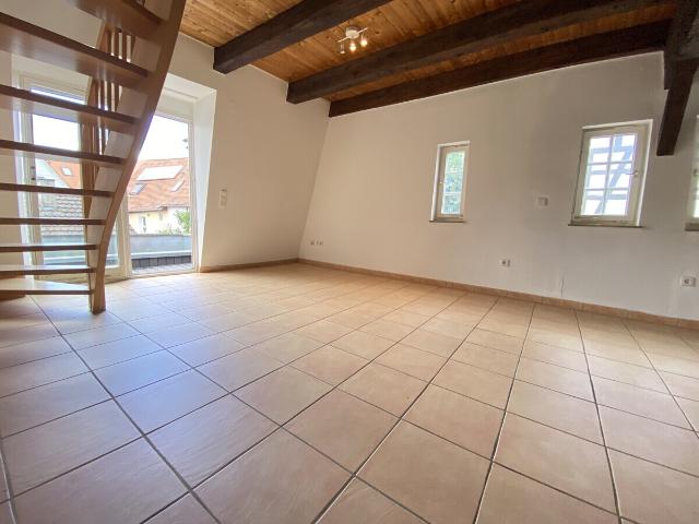 Charmante Maisonettewohnung mit Galerie & Terrasse in der Bietigheimer Altstadt Bietigheimer Wohnbau