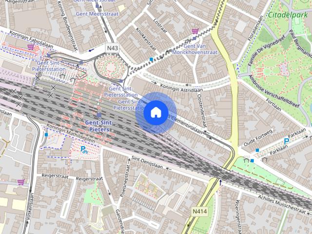 Charmante studio vlakbij Sint Pietersstation!