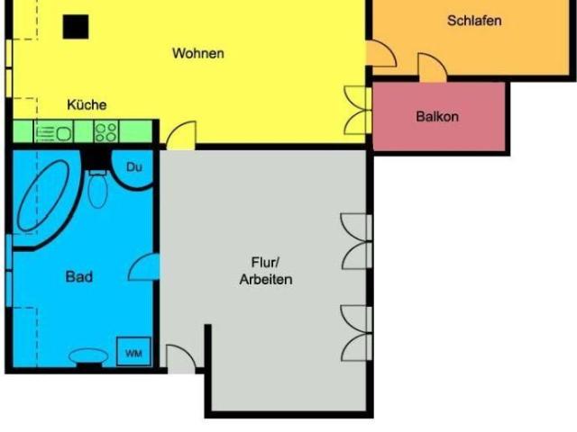 Charmante und individuelle Wohnung mit Balkon in der Mansarde!