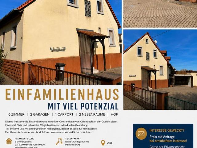 Charmantes Einfamilienhaus in ruhiger Ortsrandlage von Offenbach