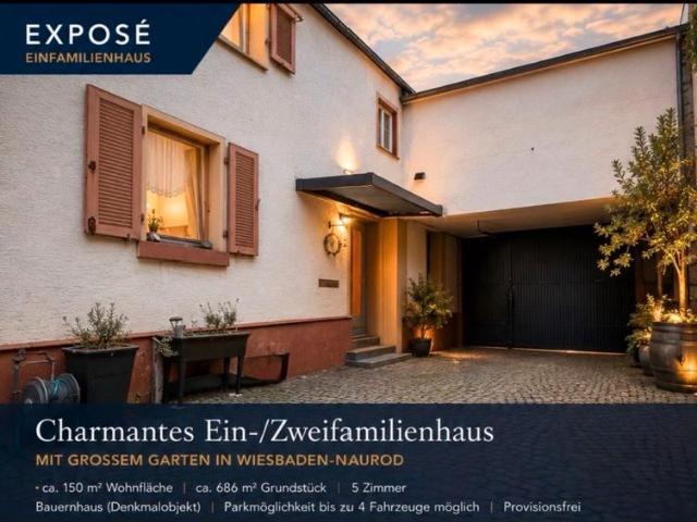 Charmantes Einfamilienhaus mit großem Garten in Wiesbaden Naurod