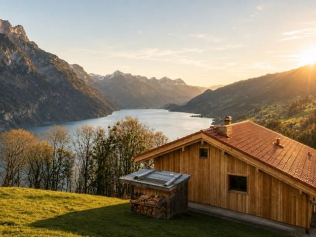 Charmantes Einfamilienhaus mit Seeblick in Filzbach