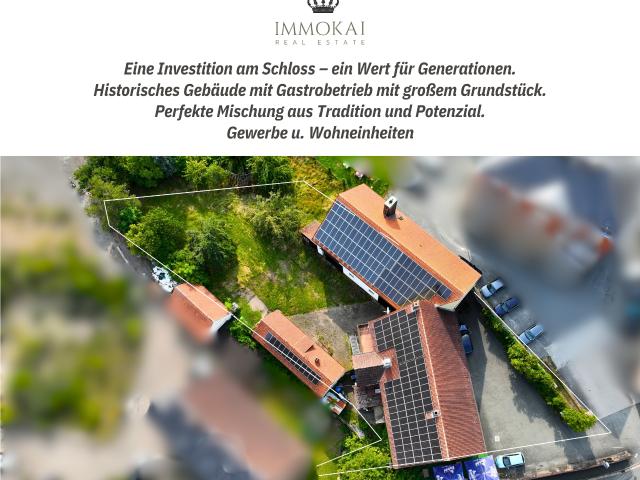 Charmantes Ensemble am Schloss – Gastronomie verpachtet, Wohnen & Ausbauoptionen