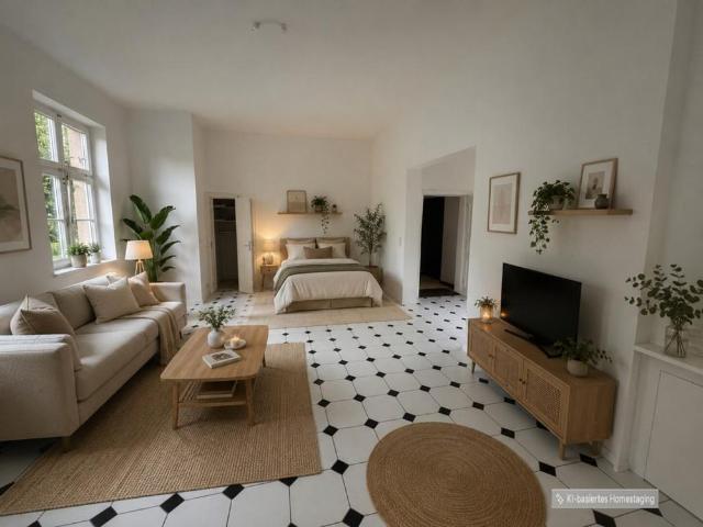 Charmantes Refugium im Grünen – 1 Zimmer Wohnung in historischer Villa in Egelsbach