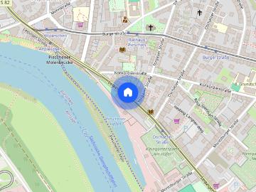 Konkordienplatz - Heizung, Ausgestattete Küche