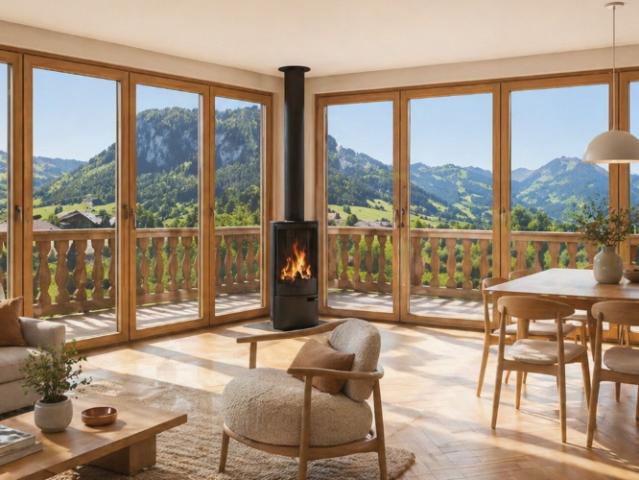 Charme Alpin & Grands Espaces LOS 7: Prächtige 2.5 Zimmerwohnung im 1. Stock