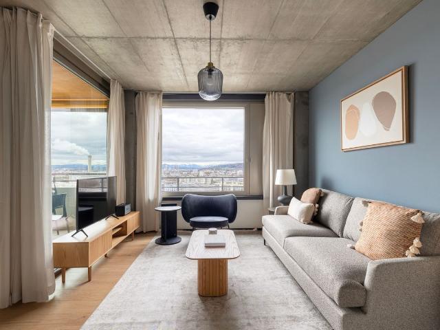 Charming 1 Bedroom Apartment with Balcony in Seebach, Zurich Amsterdam Apartments for Rent