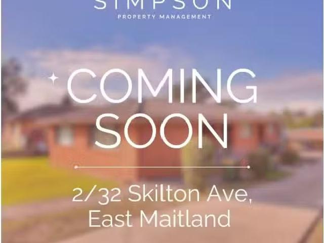 Charming 1 BR 2/32 Skilton Avenue, East Maitland Apartment for.