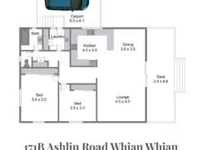 Rental! 2 BR 171B Ashlin Road, WHIAN WHIAN House for rent Lis.