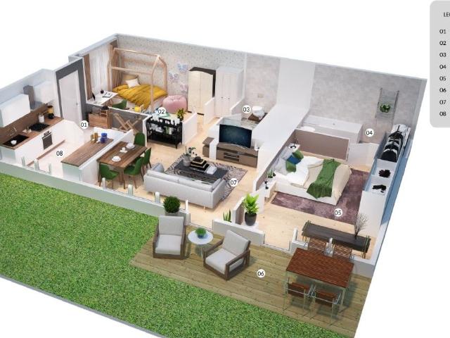 Charming 3 room garden apartment with terrace in Frankfurt Sachsenhausen