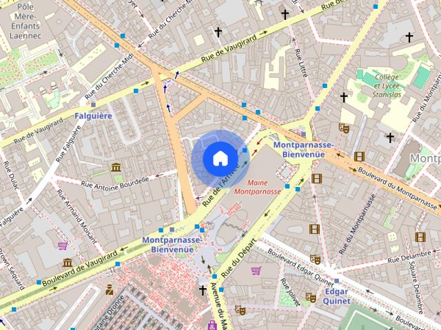 Charming apt Gare Montparnasse