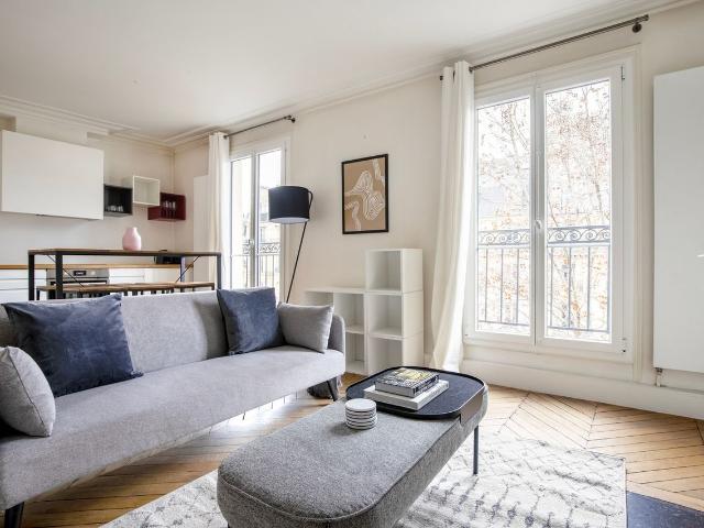 Charming Furnished 1BR in Vibrant Plaine Monceau, Paris Amsterdam Apartments for Rent
