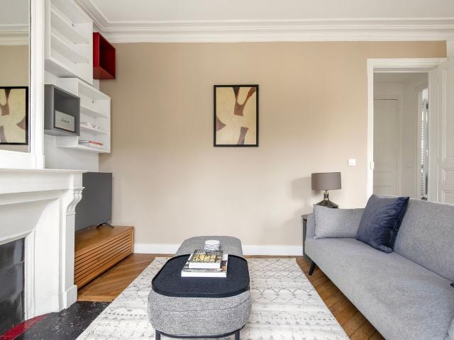 Charming Furnished 1BR in Vibrant Plaine Monceau, Paris Amsterdam Apartments for Rent