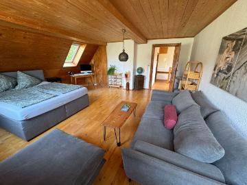 Charming old house Kiba with courtyard and garden, fireplace and bathtub