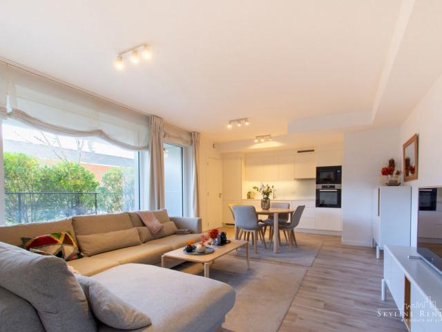 Charming One Bedroom Apartment with Private Garden in Evere