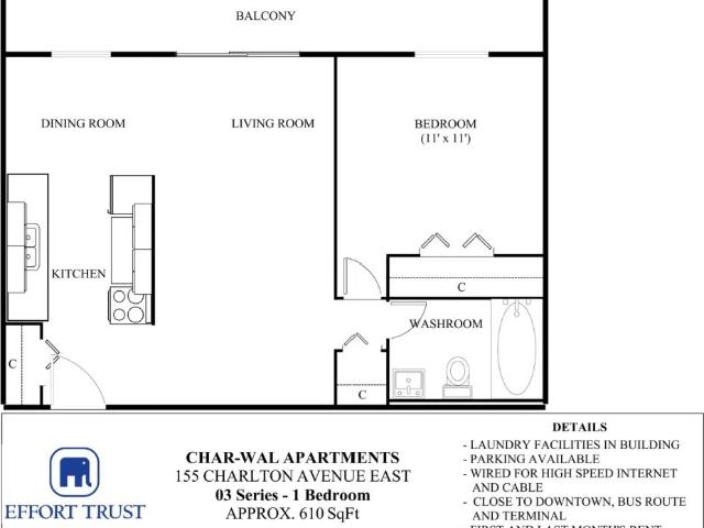 Charwal Apartments — Apartment 1 Bedroom