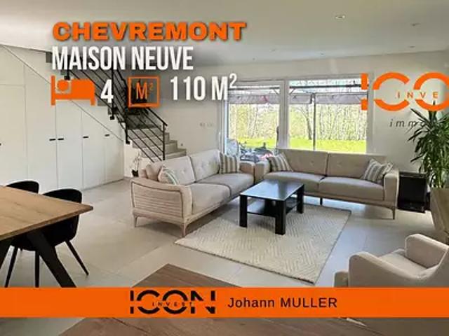 Chèvremont 90340 Achat / Vente maison 6 pièces t6 terrasse