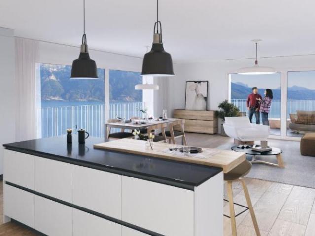 Chexbres: Wunderschöne neue 3.5 Zimmer Wohnung im Herzen des Dorfes