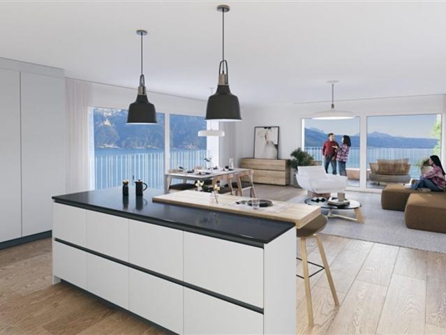 Chexbres Prächtige neue Wohnung mit 3,5 Zimmern im Herzen des Dorfes
