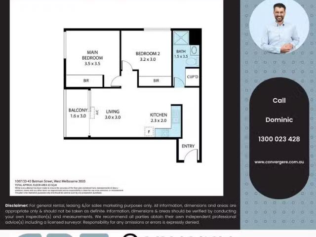 Charming 1007/43 Batman Street, West Melbourne VIC 3003