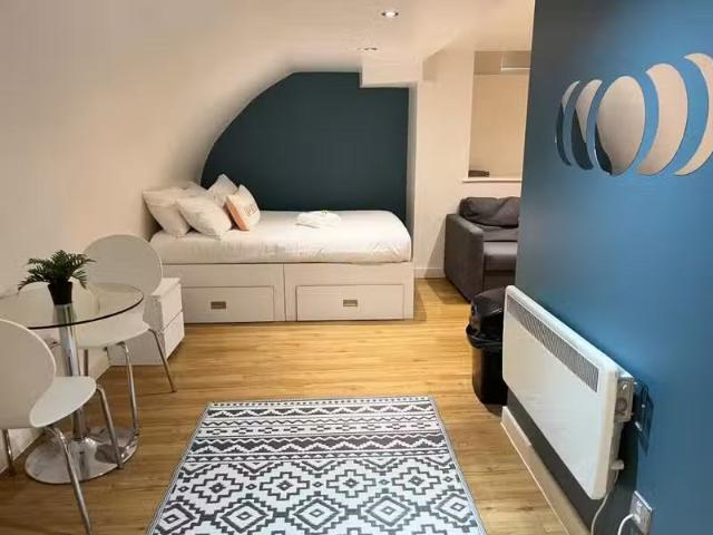 Charming 1 BA Studio flat for rent in Harford House, Frogmore.