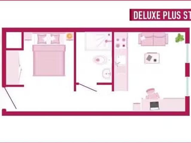 Deal! 1 Room Premium View One Bed Apartment