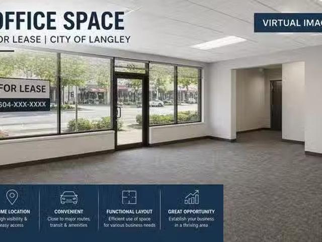 Rental! 1A 5761 Glover Road, Langley, BC, V3A 8M8 commercial.