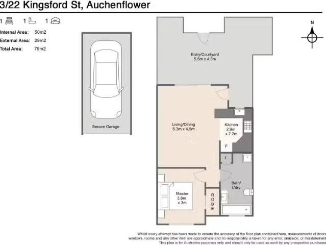 Charming 3/22 Kingsford Street, Auchenflower QLD 4066