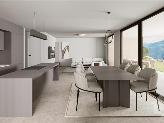 Chermignon, 4.5 Zimmer neu im Erdgeschoss