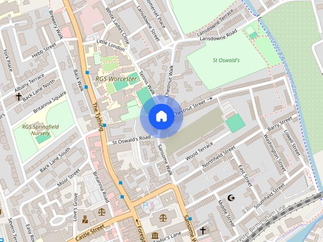 Chestnut Walk, Worcester, Worcestershire, WR1