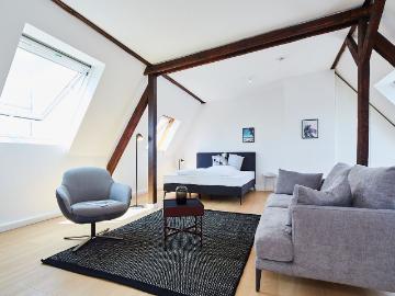 Chic and fashionable Penthouse apartment in the heart of Cologne, Koln Amsterdam Apartments for Rent