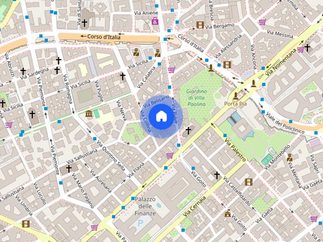 Chic Studio with Mezzanine in Parioli, Rome | Wi Fi and Central Heating Included