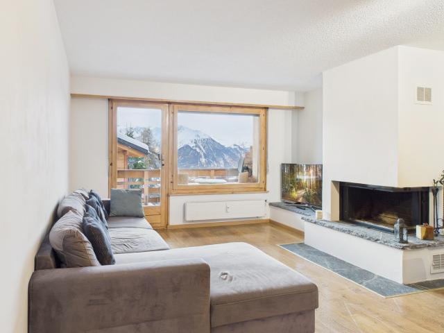 Chic 3.5 pièces appartement meublé avec vue sur les montagnes à Verbier