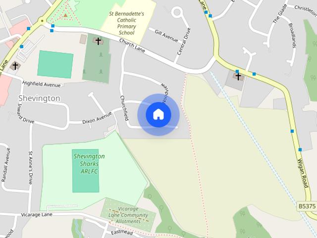 Churchfield, Shevington, Wigan, Greater Manchester, WN6